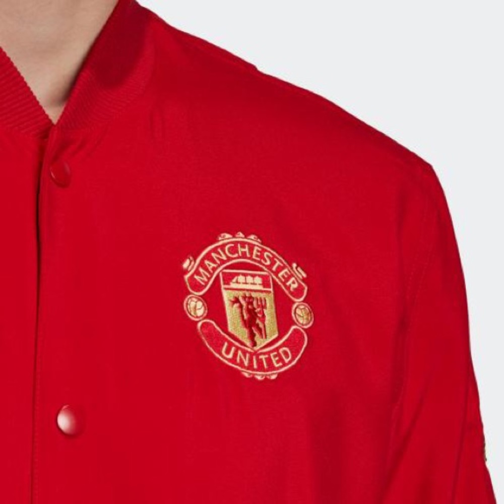Adidas MANCHESTER UNITED CNY Bomber JACKET Red BN - Picture 6 of 11